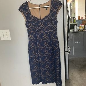 Blue lace dress